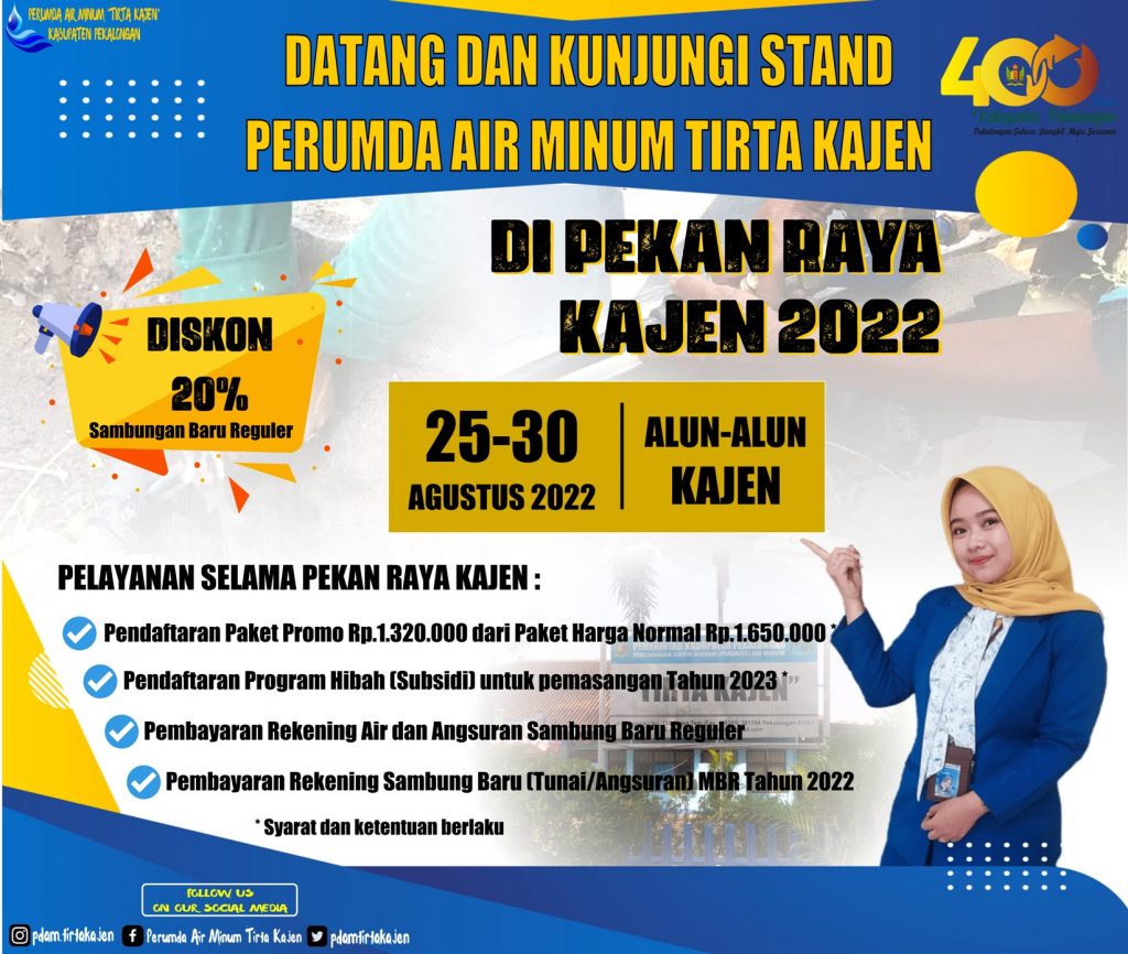 Pelayanan Perumdam Tirta Kajen di Pekan Raya Kajen 2022